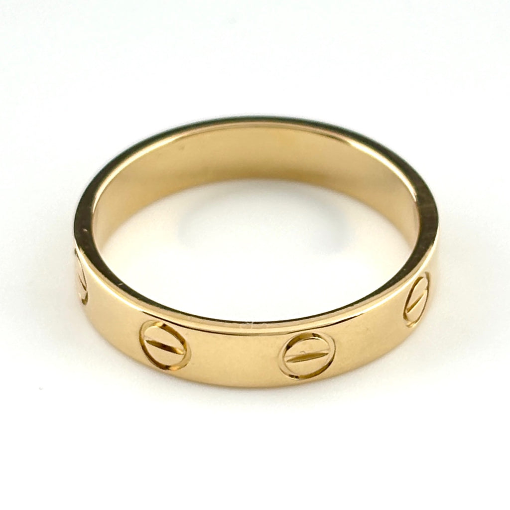 カルティエ ミニラブ リング YG イエローゴールド 指輪 リング 10.5号 750 レディース ブランドジュエリー 【中古】brjwl