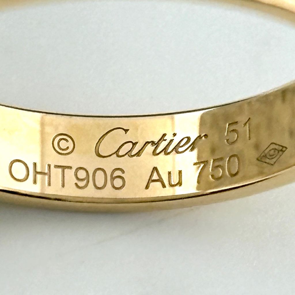 カルティエ ミニラブ リング YG イエローゴールド 指輪 リング 10.5号 750 レディース ブランドジュエリー 【中古】brjwl
