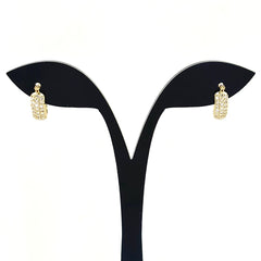 メレダイヤ デザインピアス YG イエローゴールド ピアス K18 ダイヤモンド レディース ノンブランドジュエリー 【中古】nbjwl