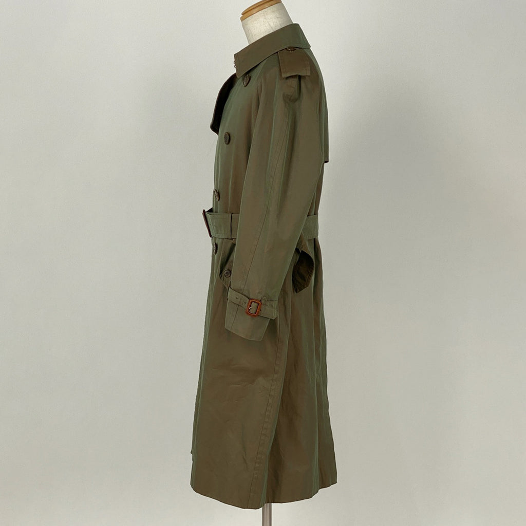 バーバリーズ トレンチコート 裏チェック コート トレンチコート コットン グリーン メンズ 【中古】brapp