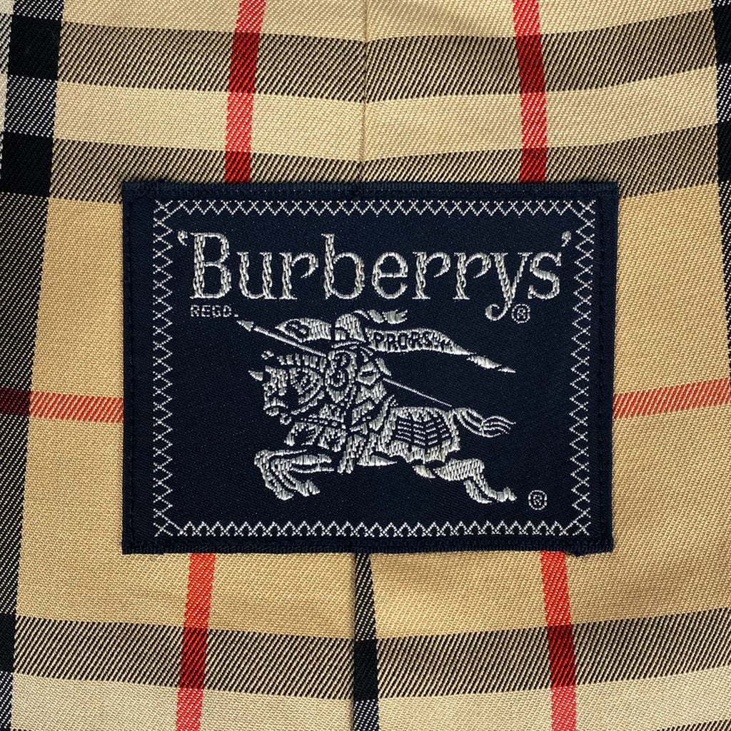 バーバリーズ トレンチコート 裏チェック コート トレンチコート コットン グリーン メンズ 【中古】brapp