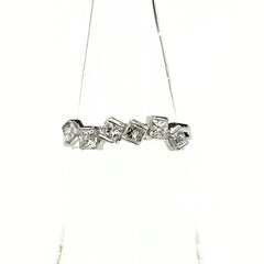 メレダイヤ デザインリング プラチナ 指輪 リング 10.5号 Pt900 ダイヤモンド レディース ノンブランドジュエリー 【中古】nbjwl