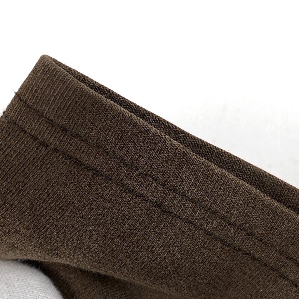 プラダ クルーネック ロングスリーブ Tシャツ カットソー メンズ トップス カットソー 綿 ブラウン レディース 【中古】brapp