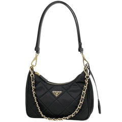 プラダ ロゴプレート キルティング ショルダーバッグ ナイロン 1BC204 レディース ブランドバッグ・小物 【中古】brbag