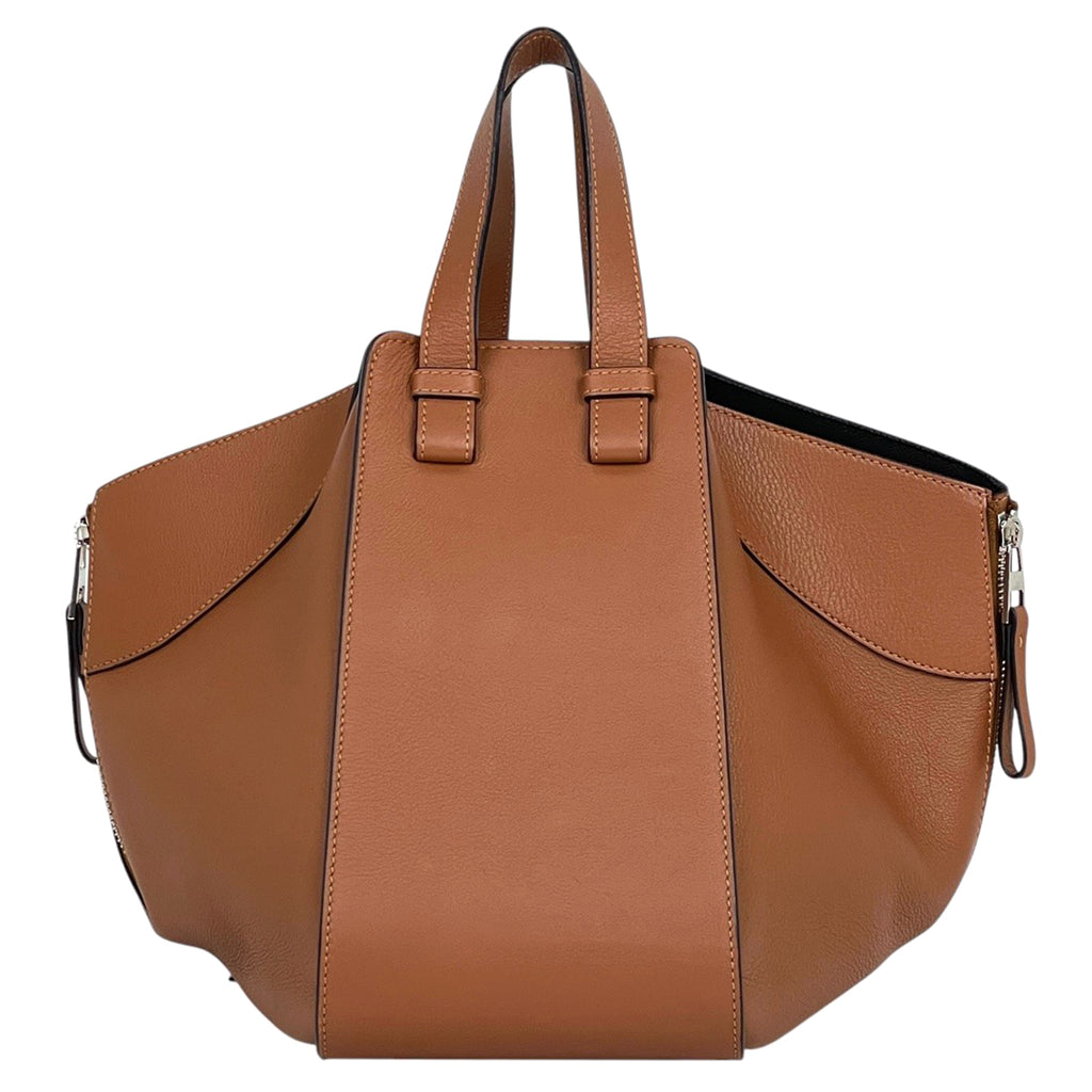 ロエベ ハンモック バッグ スモール アナグラム ハンドバッグ レザー ブラウン レディース 【中古】brbag