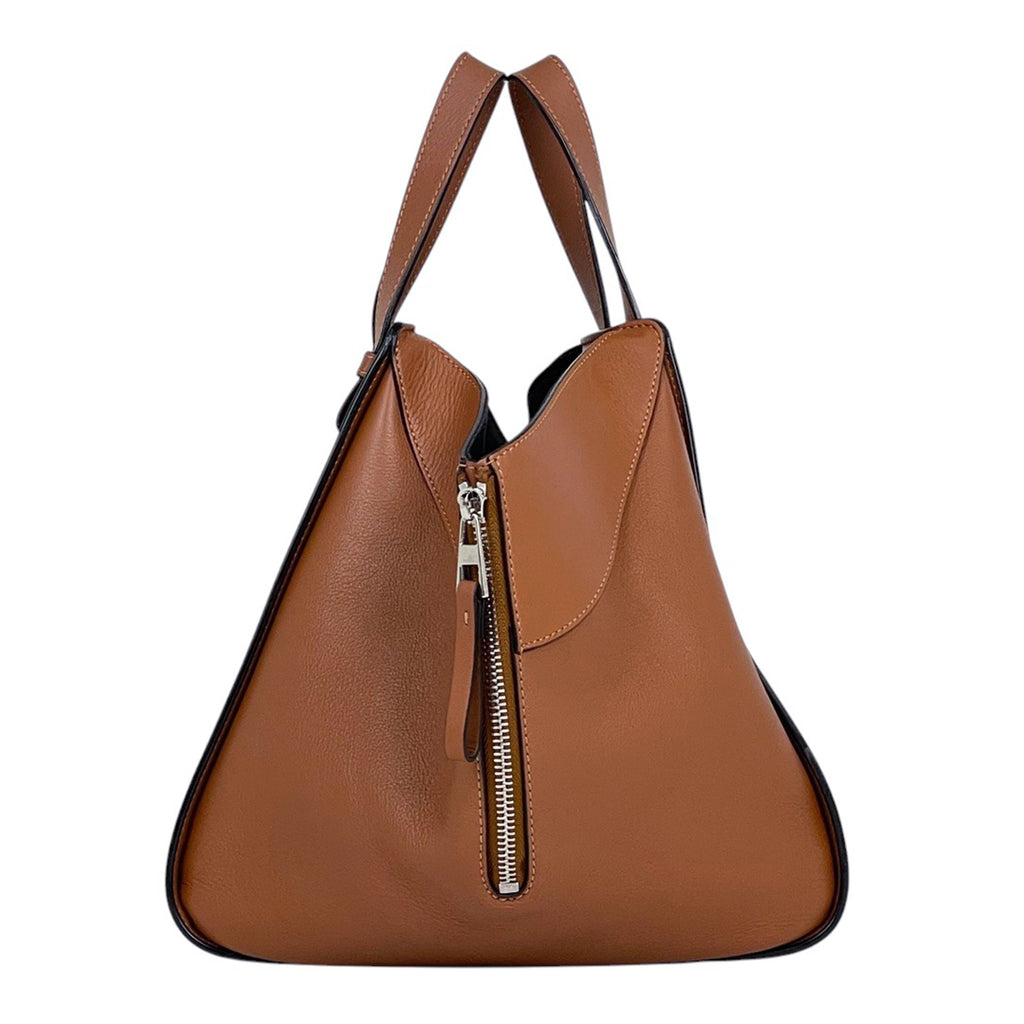 ロエベ ハンモック バッグ スモール アナグラム ハンドバッグ レザー ブラウン レディース 【中古】brbag