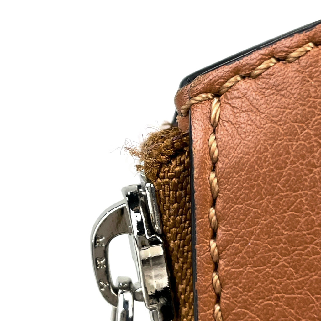 ロエベ ハンモック バッグ スモール アナグラム ハンドバッグ レザー ブラウン レディース 【中古】brbag