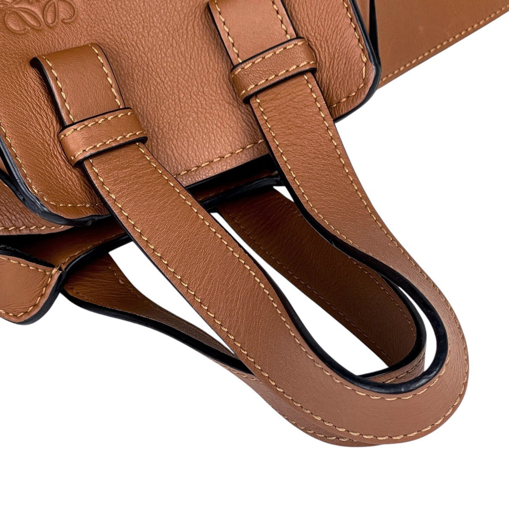 ロエベ ハンモック バッグ スモール アナグラム ハンドバッグ レザー ブラウン レディース 【中古】brbag