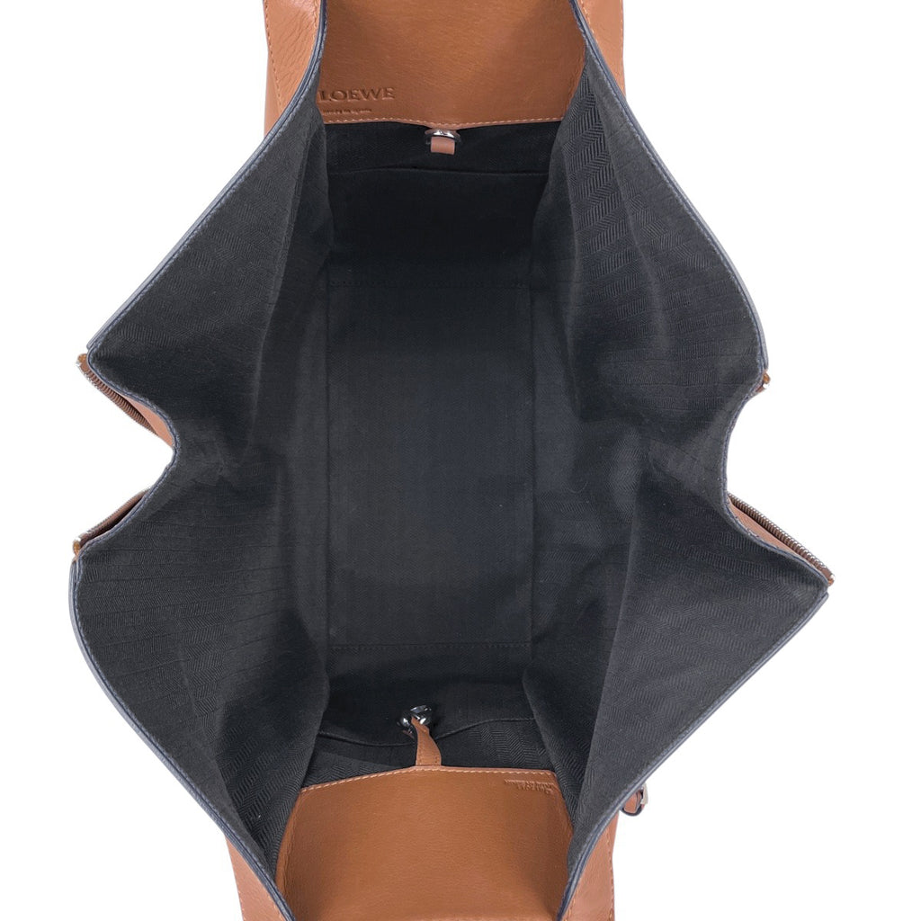 ロエベ ハンモック バッグ スモール アナグラム ハンドバッグ レザー ブラウン レディース 【中古】brbag