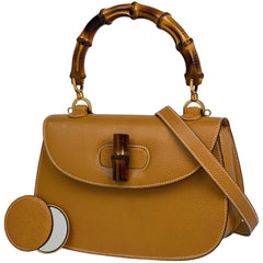 グッチ バンブー ハンドバッグ 2WAY ショルダーバッグ オールドグッチ 00019510633 ハンドバッグ レザー イエロー レディース 【中古】brbag