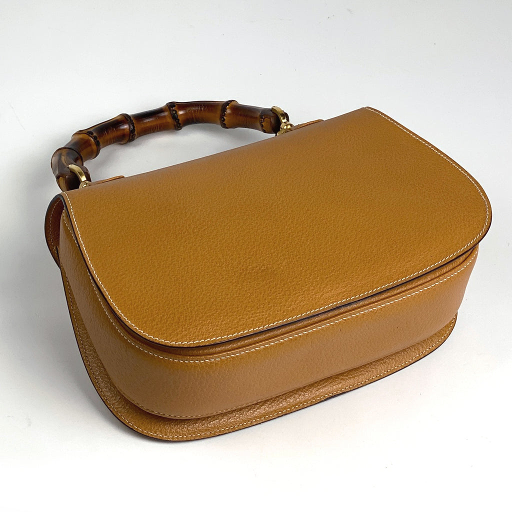 グッチ バンブー ハンドバッグ 2WAY ショルダーバッグ オールドグッチ 00019510633 ハンドバッグ レザー イエロー レディース 【中古】brbag