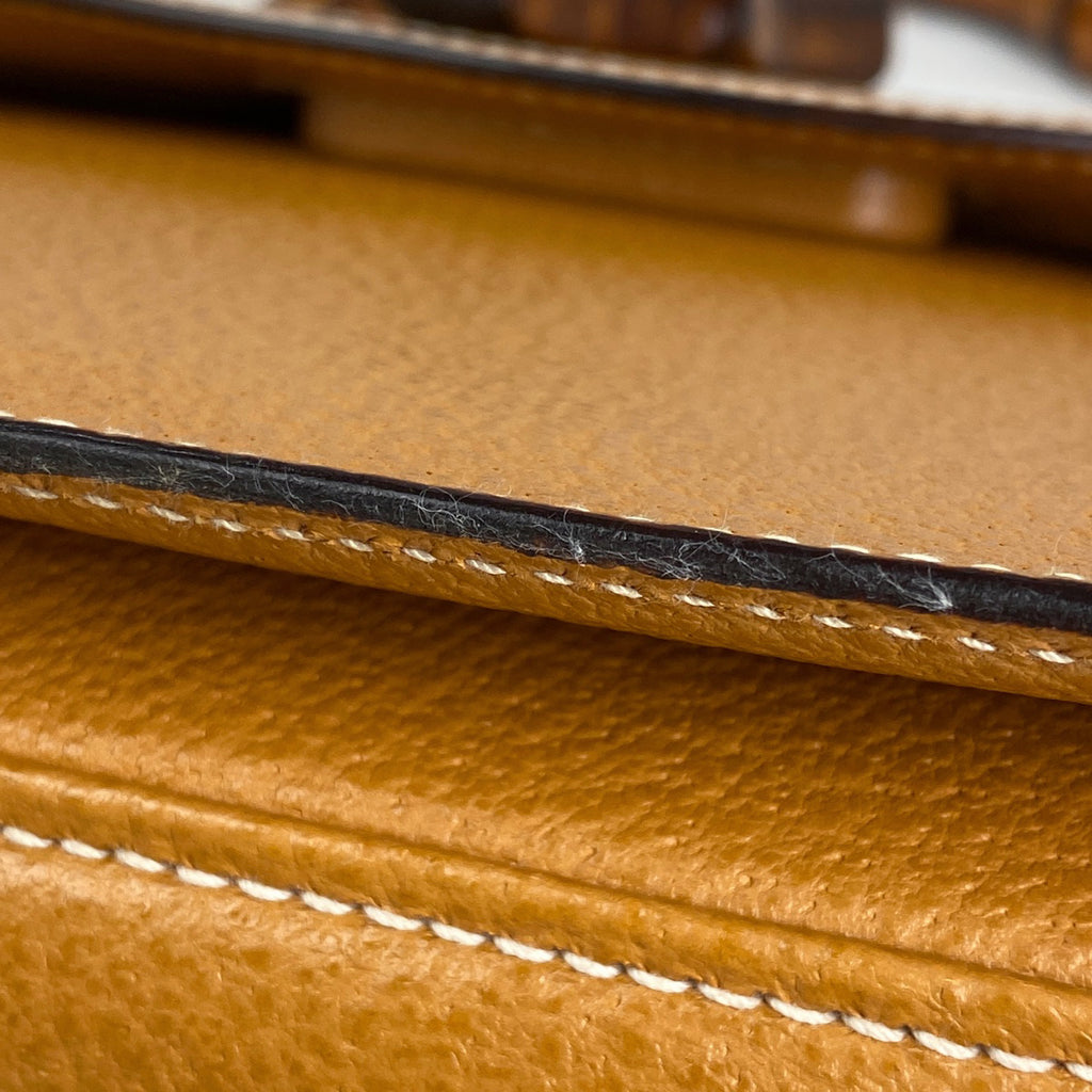 グッチ バンブー ハンドバッグ 2WAY ショルダーバッグ オールドグッチ 00019510633 ハンドバッグ レザー イエロー レディース 【中古】brbag