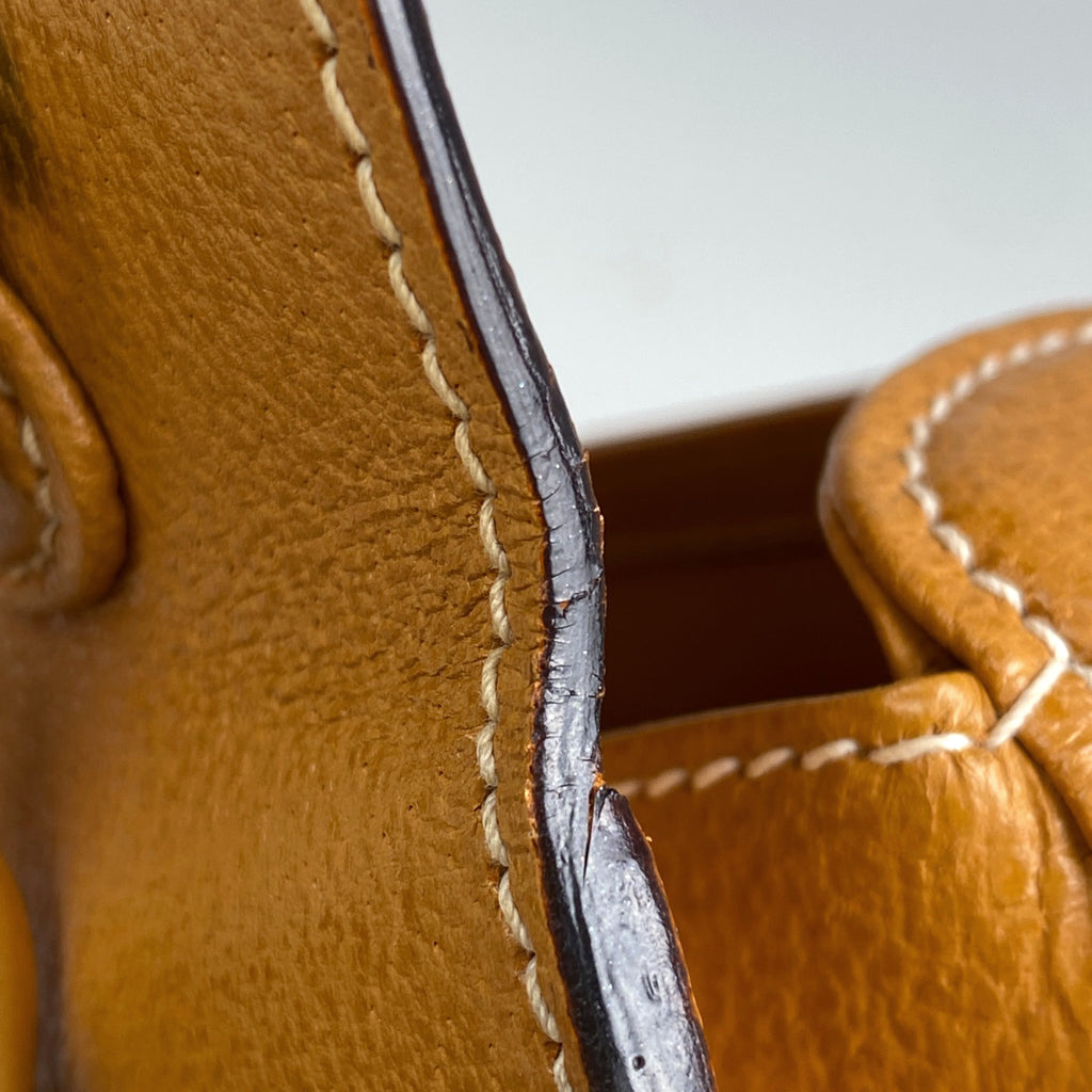 グッチ バンブー ハンドバッグ 2WAY ショルダーバッグ オールドグッチ 00019510633 ハンドバッグ レザー イエロー レディース 【中古】brbag