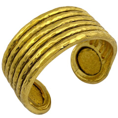 シャネル ココマーク バングル 腕輪 カラーストーン グリポア バングル GP ゴールド レディース 【中古】bracc