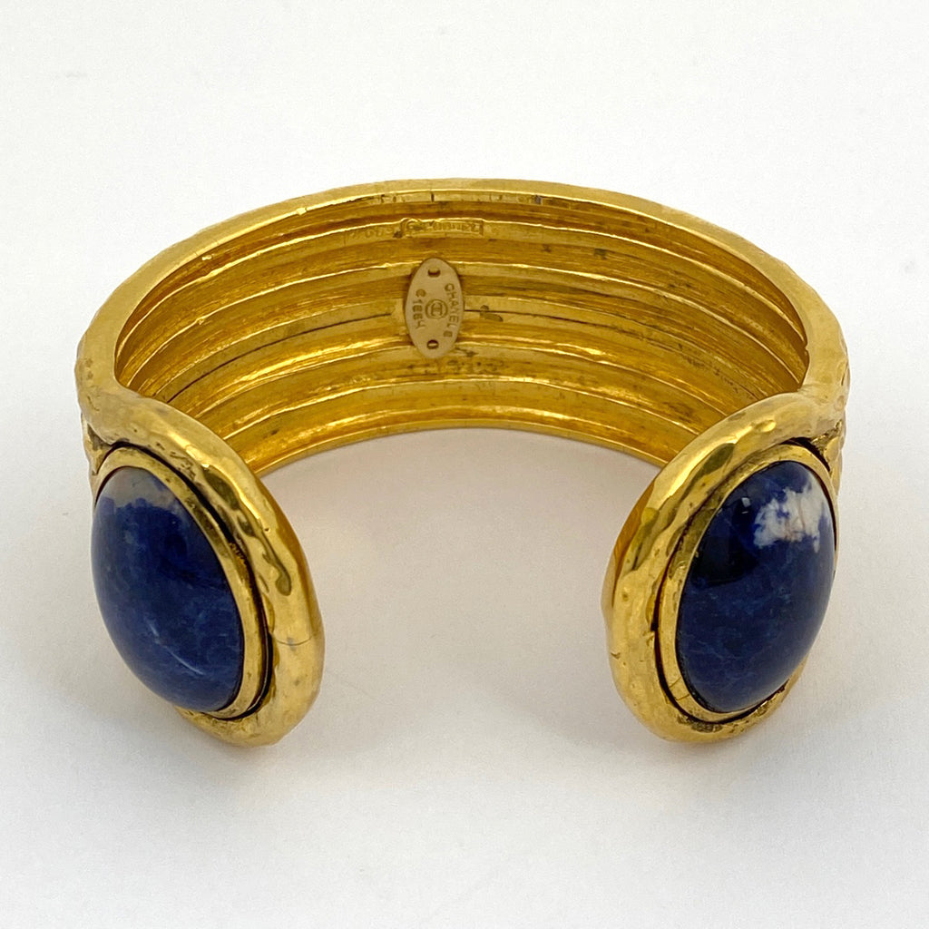 シャネル ココマーク バングル 腕輪 カラーストーン グリポア バングル GP ゴールド レディース 【中古】bracc