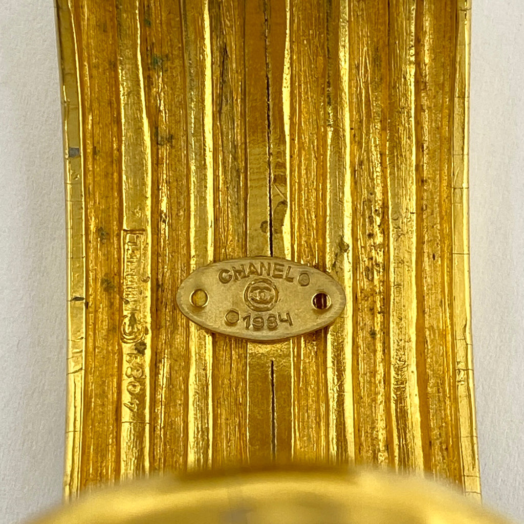 シャネル ココマーク バングル 腕輪 カラーストーン グリポア バングル GP ゴールド レディース 【中古】bracc