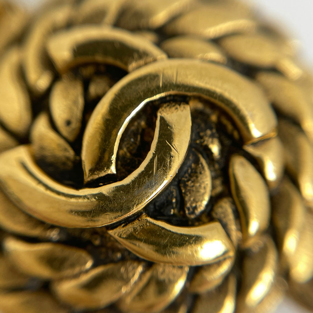 シャネル ココマーク ラウンド チェーン ネックレス CCマーク チョーカー ネックレス GP ゴールド レディース 【中古】bracc