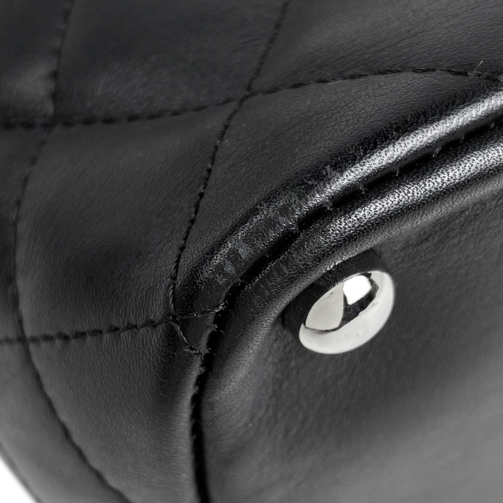 シャネル カンボンライン ミディアム トートバッグ ココマーク ハンドバッグ トートバッグ レザー ブラック A25167 レディース 【中古】brbag