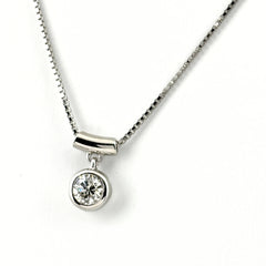 ダイヤモンド デザインネックレス プラチナ ペンダント ネックレス Pt900 Pt850 ダイヤモンド レディース ノンブランドジュエリー 【中古】nbjwl