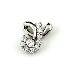 メレダイヤ ペンダントトップ プラチナ ペンダントトップ Pt900 ダイヤモンド レディース ノンブランドジュエリー 【中古】nbjwl