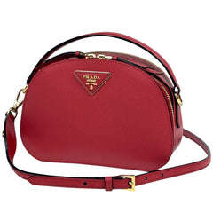 プラダ ロゴ プレート ハンドバッグ レザー 1BH123 レディース ブランドバッグ・小物 【中古】brbag