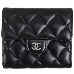 シャネル 財布 マトラッセ クラシック 三つ折り財布 レザー ブラック レディース ブランドバッグ・小物 中古 brbag