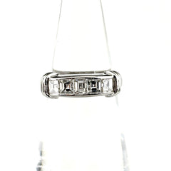 メレダイヤ デザインリング プラチナ 指輪 リング 9.5号 Pt900 ダイヤモンド レディース ノンブランドジュエリー 【中古】nbjwl