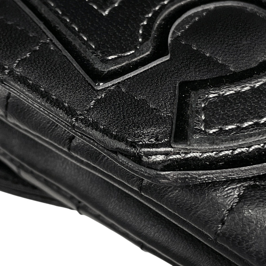 シャネル チョコバー チェーン ショルダーバッグ No.5 カメリア ココマーク ショルダーバッグ レザー ブラック レディース 【中古】brbag