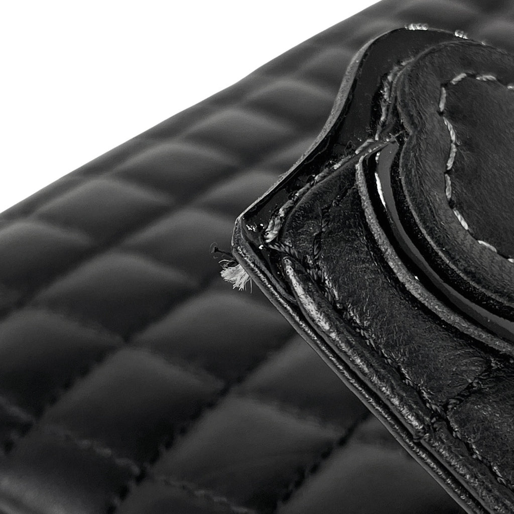 シャネル チョコバー チェーン ショルダーバッグ No.5 カメリア ココマーク ショルダーバッグ レザー ブラック レディース 【中古】brbag