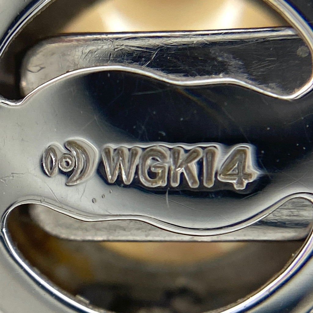 タサキ パール デザインネックレス WG ホワイトゴールド ペンダント ネックレス K14 WG パール レディース 【中古】brjwl