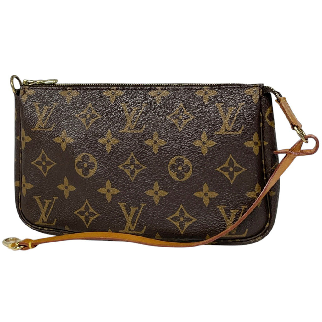ルイ・ヴィトン ポシェット アクセソワール メイク コスメ アクセサリーポーチ モノグラム ブラウン M51980 レディース 【中古】brbag