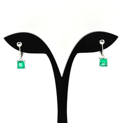 エメラルド デザインイヤリング プラチナ イヤリング Pt900 エメラルド レディース ノンブランドジュエリー 【中古】nbjwl