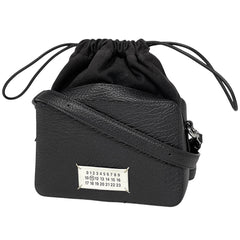 メゾン マルジェラ 5AC カメラ バッグ ミディアム 斜め掛け ショルダーバッグ レザー ブラック SB1WG0018 レディース 【中古】brbag