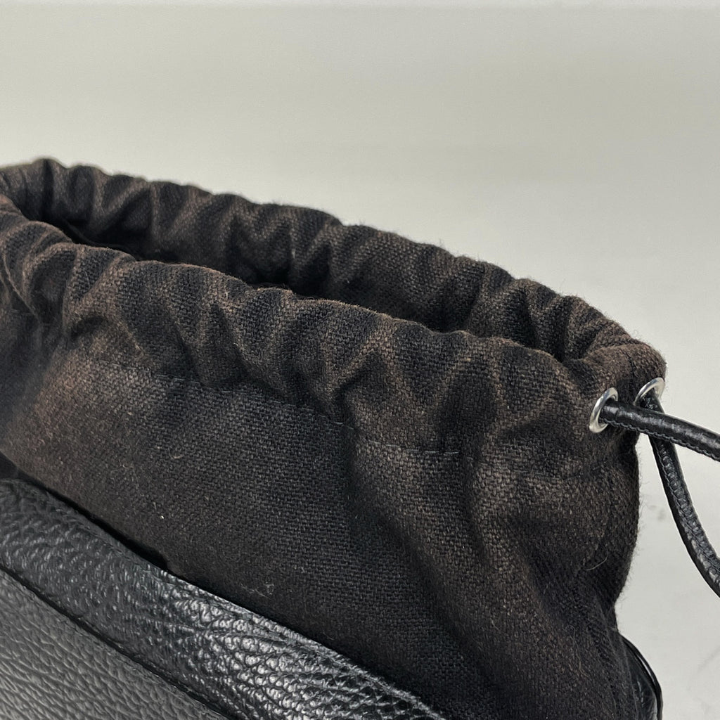 メゾン マルジェラ 5AC カメラ バッグ ミディアム 斜め掛け ショルダーバッグ レザー ブラック SB1WG0018 レディース 【中古】brbag