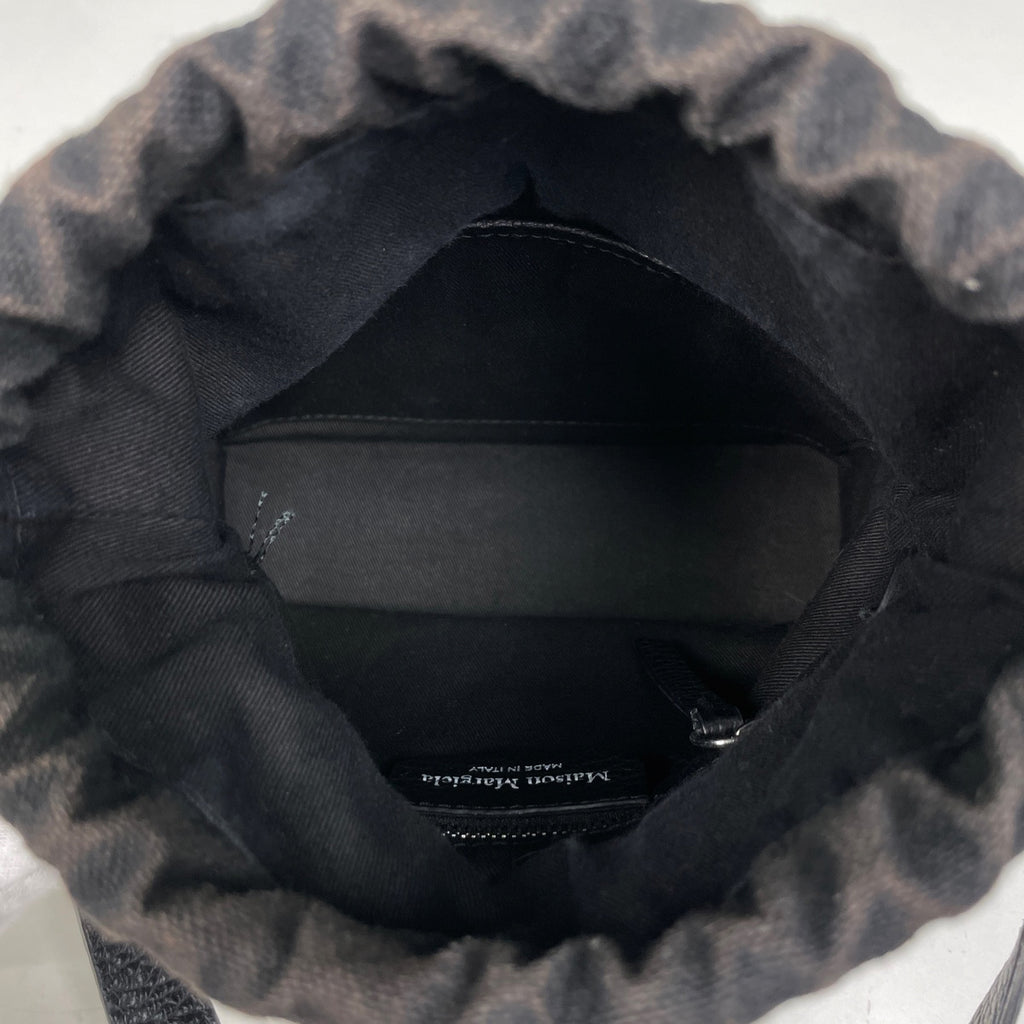 メゾン マルジェラ 5AC カメラ バッグ ミディアム 斜め掛け ショルダーバッグ レザー ブラック SB1WG0018 レディース 【中古】brbag