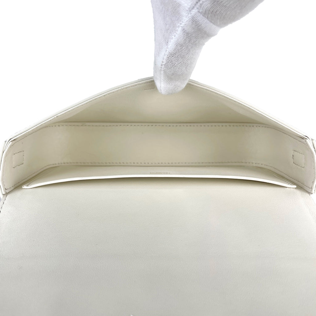 セリーヌ トリオンフ ショルダーバッグ 肩掛け ハンドバッグ ショルダーバッグ レザー ホワイト レディース 【中古】brbag