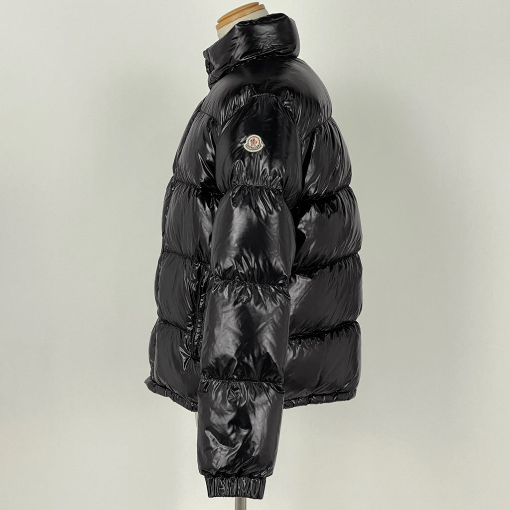モンクレール ロゴ ダウンジャケット 防寒 アウター ダウンジャケット ブラック メンズ 【中古】brapp