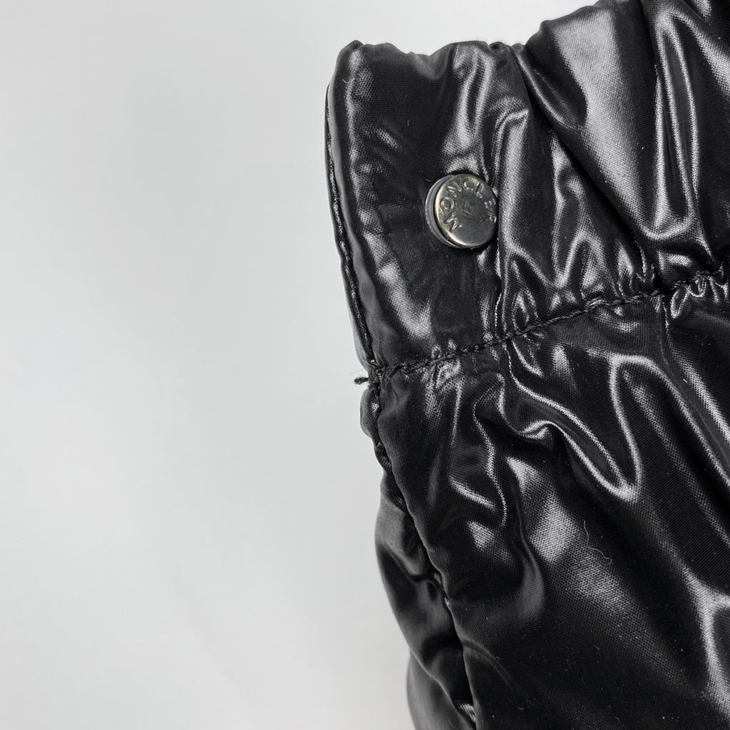 モンクレール ロゴ ダウンジャケット 防寒 アウター ダウンジャケット ブラック メンズ 【中古】brapp