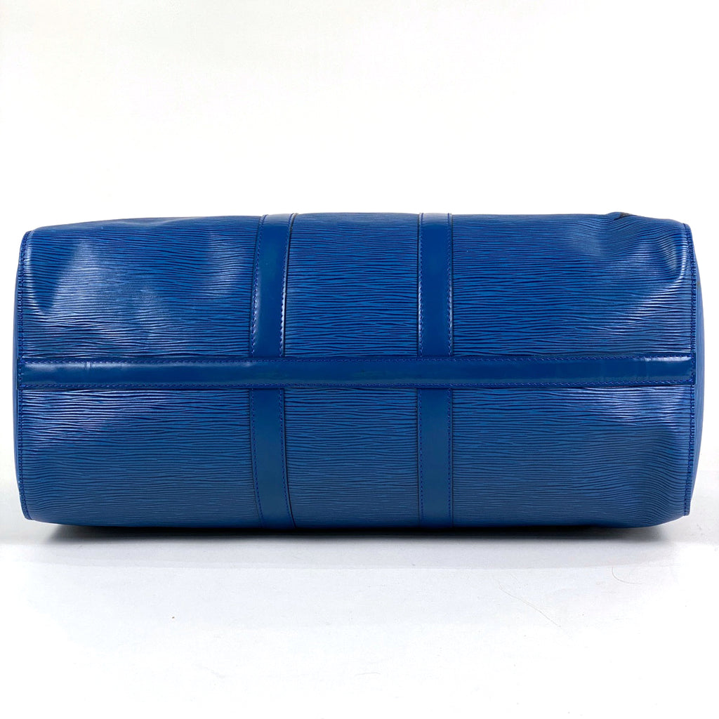 ルイ・ヴィトン キーポル 45 ハンドバッグ 旅行 ボストンバッグ エピ トレドブルー M42975 レディース 【中古】brbag