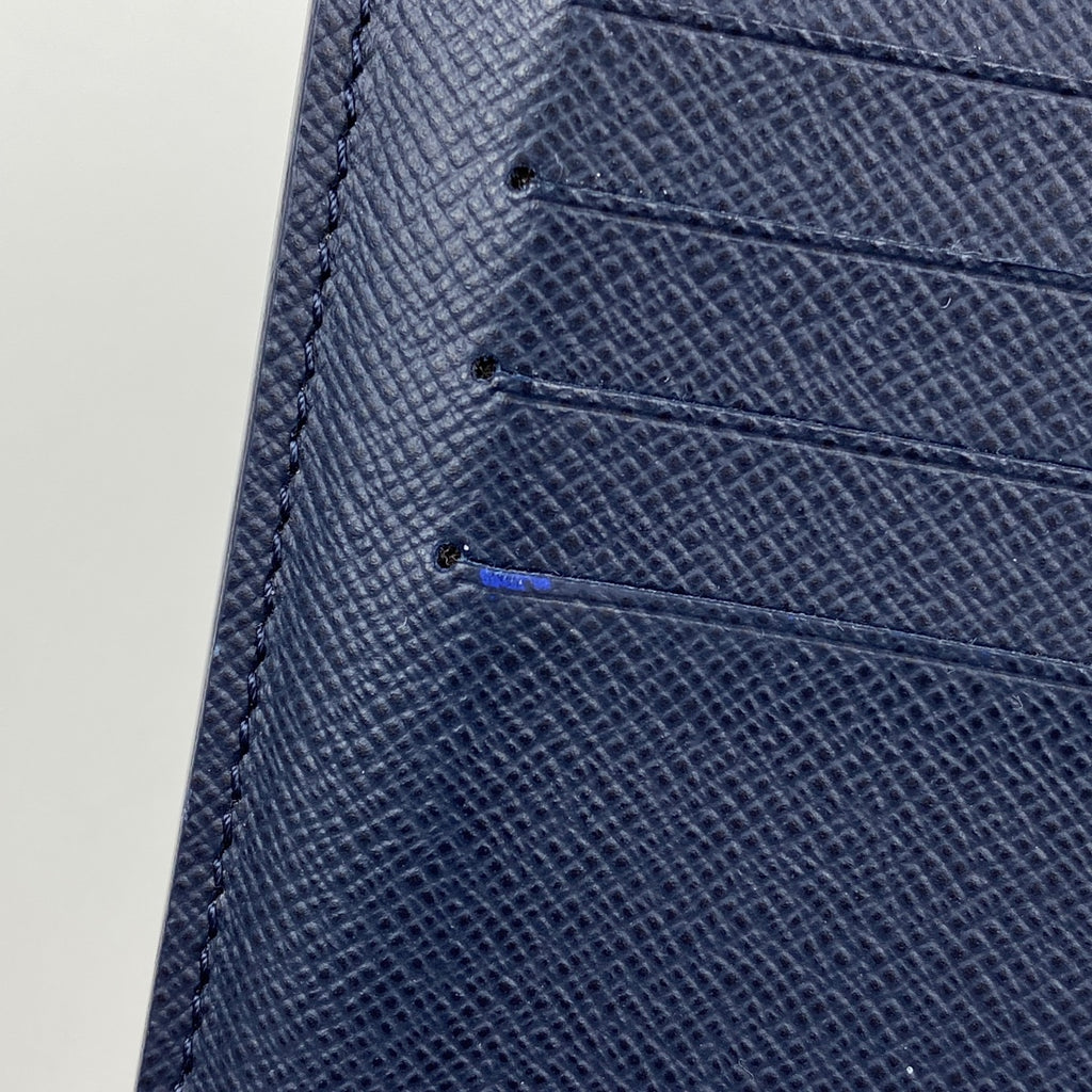 ルイ・ヴィトン ポルトフォイユ ブラザ 二つ折り 長財布 タイガ ブルーマリーヌ M30502 メンズ 【中古】brbag