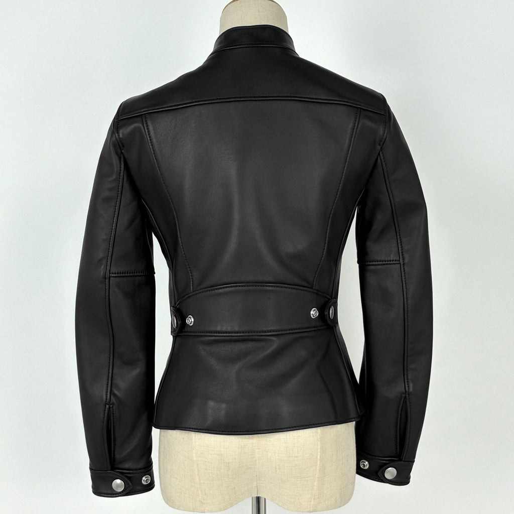 コーチ ライダースジャケット ロゴボタン レザージャケット アウター ライダースジャケット ブラック レディース 【中古】brapp