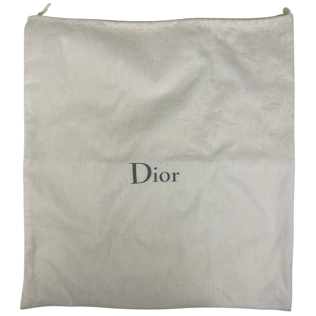 クリスチャンディオール サドルバッグ ロゴ 肩掛け ハンドバッグ ショルダーバッグ レザー ホワイト レディース 【中古】brbag