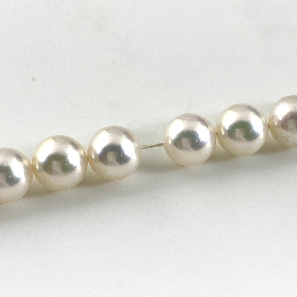 ミキモト パール デザインネックレス シルバー 真珠 silver ネックレス SV パール レディース 【中古】brjwl