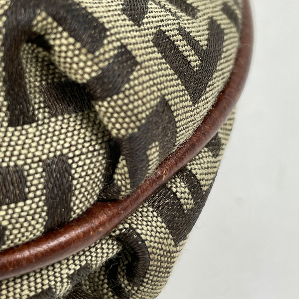 フェンディ ズッキーノ柄 ショルダーバッグ 斜め掛け ショルダーバッグ キャンバス ブラウン 8BT075 レディース 【中古】brbag