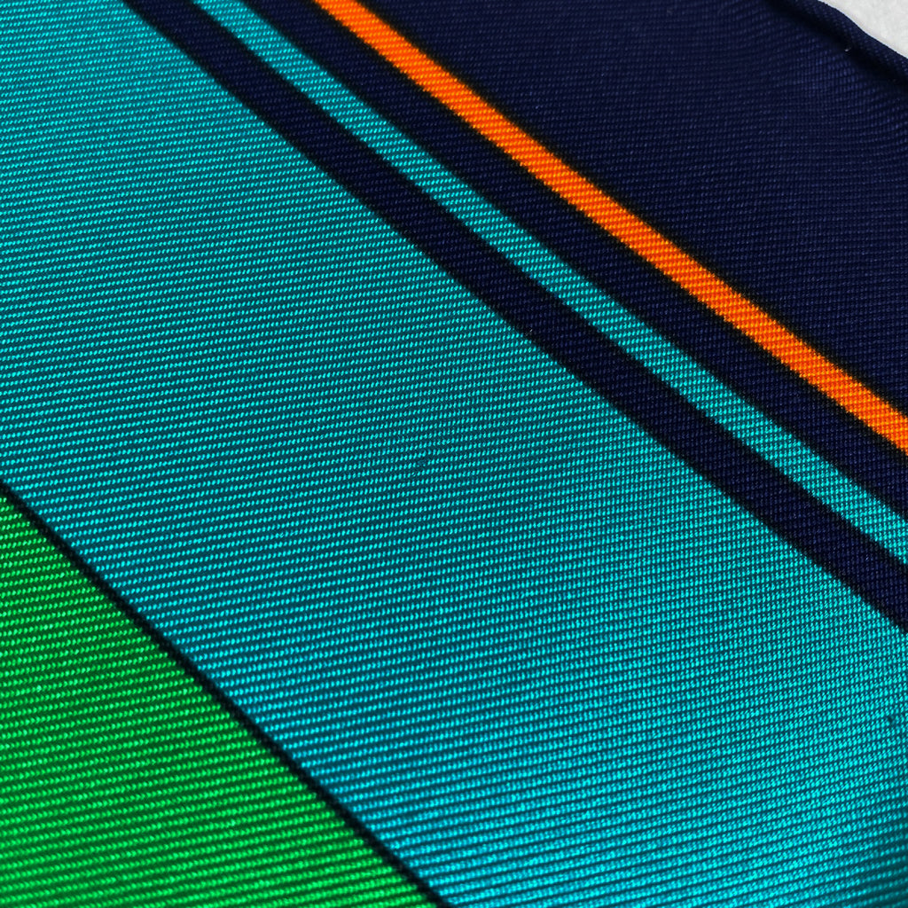 エルメス カレ 90 J.METS サスペンダー柄 ベルト スカーフ シルク ネイビー マルチカラー レディース 【中古】brbag