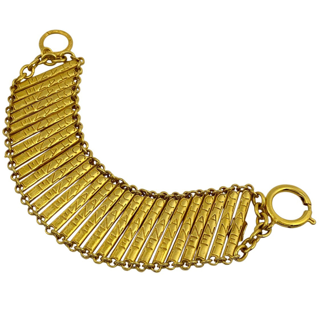 シャネル ロゴ ブレスレット 腕輪 ブレスレット GP ゴールド レディース 【中古】bracc