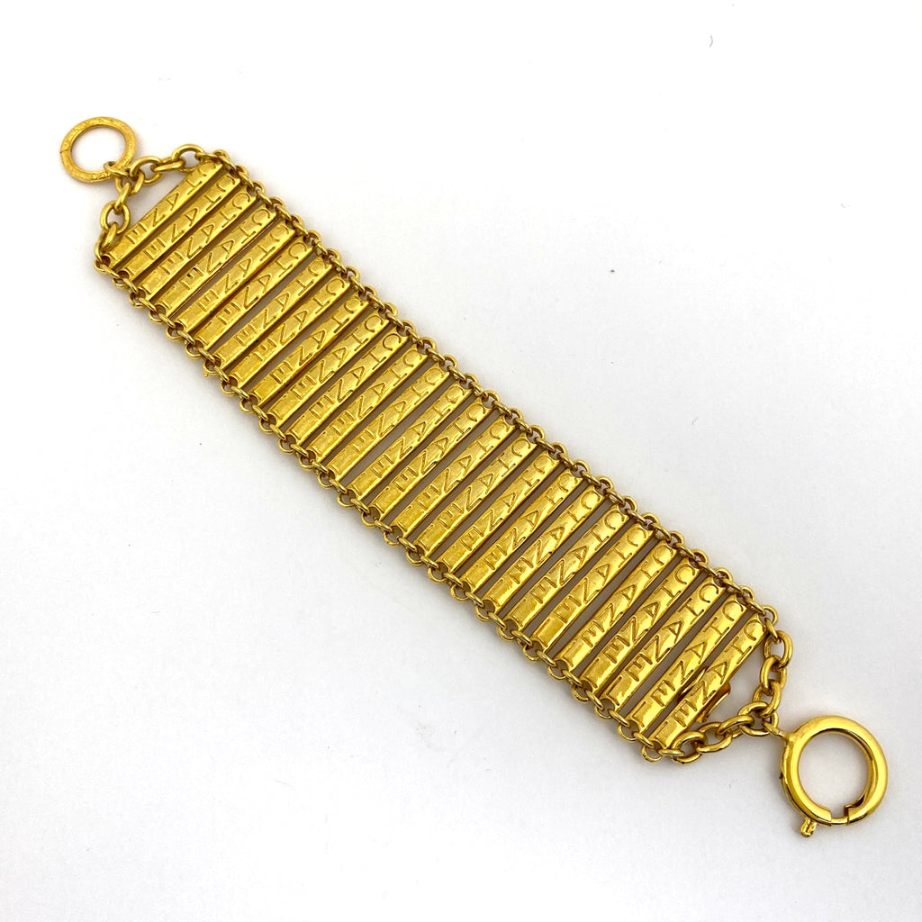 シャネル ロゴ ブレスレット 腕輪 ブレスレット GP ゴールド レディース 【中古】bracc