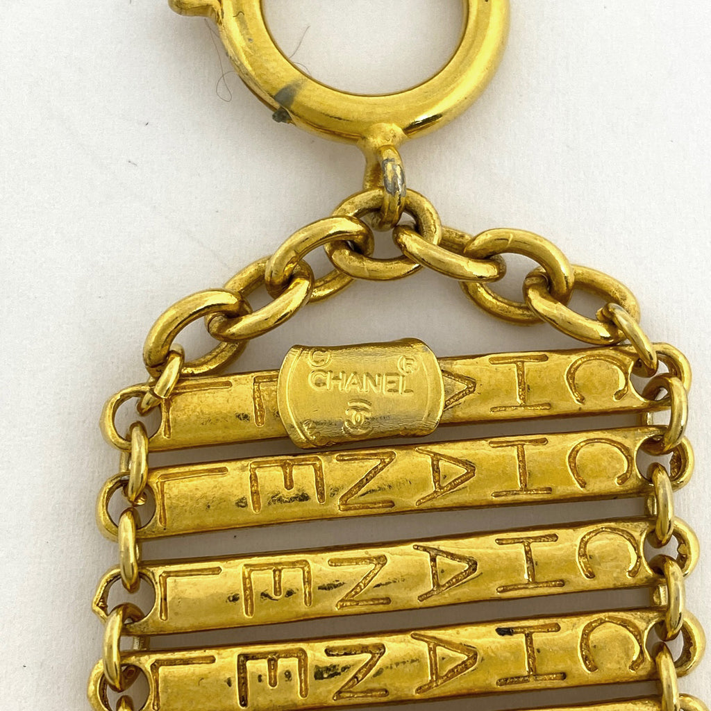 シャネル ロゴ ブレスレット 腕輪 ブレスレット GP ゴールド レディース 【中古】bracc