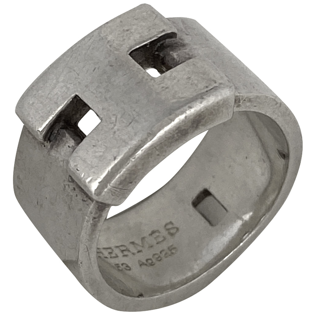 エルメス ヘラクレス リング Hロゴ 指輪 リング 12 シルバー925 シルバー レディース 【中古】bracc