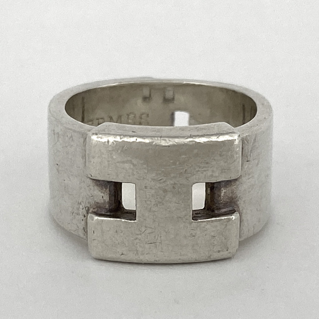 エルメス ヘラクレス リング Hロゴ 指輪 リング 12 シルバー925 シルバー レディース 【中古】bracc